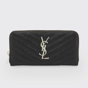 **SOLD** Saint Laurent Monogram Quilted Leather